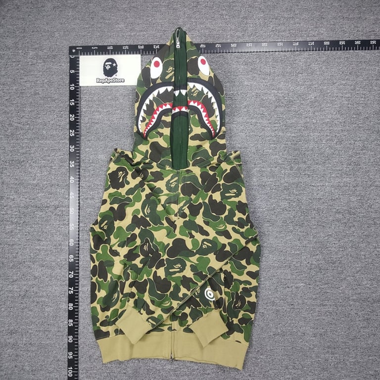 BAPE Double Hood Shark Full Zip Hoodie - 32