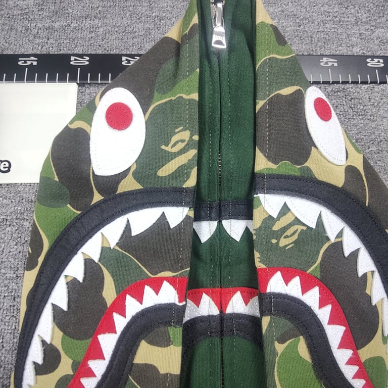 BAPE Double Hood Shark Full Zip Hoodie - 34
