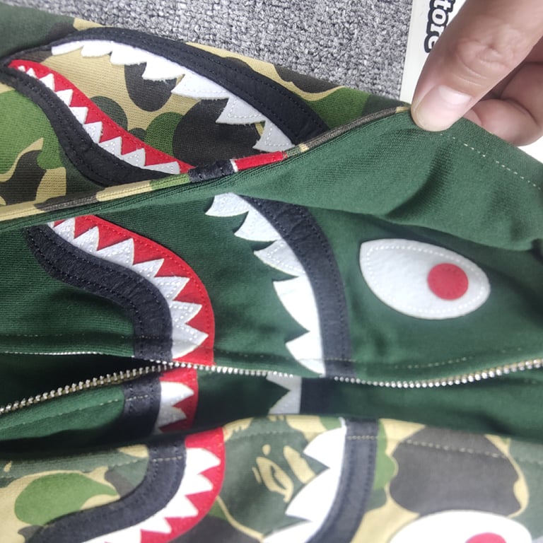 BAPE Double Hood Shark Full Zip Hoodie - 35
