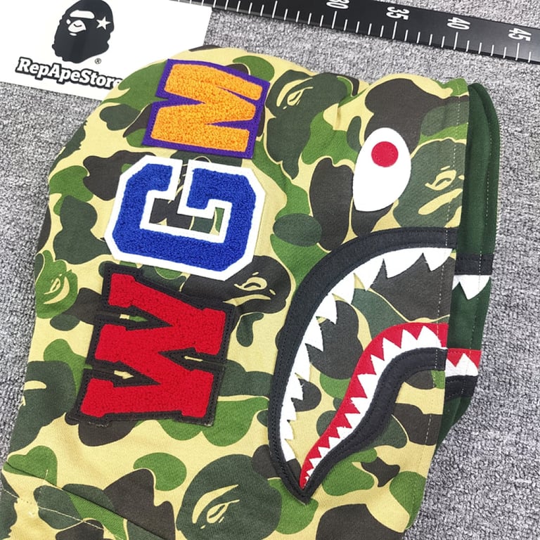 BAPE Double Hood Shark Full Zip Hoodie - 36