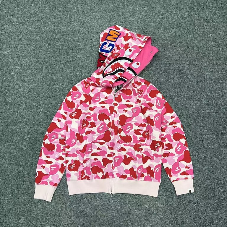 BAPE Double Hood Shark Full Zip Hoodie - 6