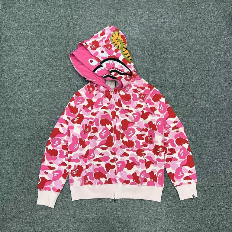 BAPE Double Hood Shark Full Zip Hoodie - 7