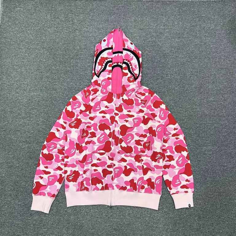 BAPE Double Hood Shark Full Zip Hoodie - 8