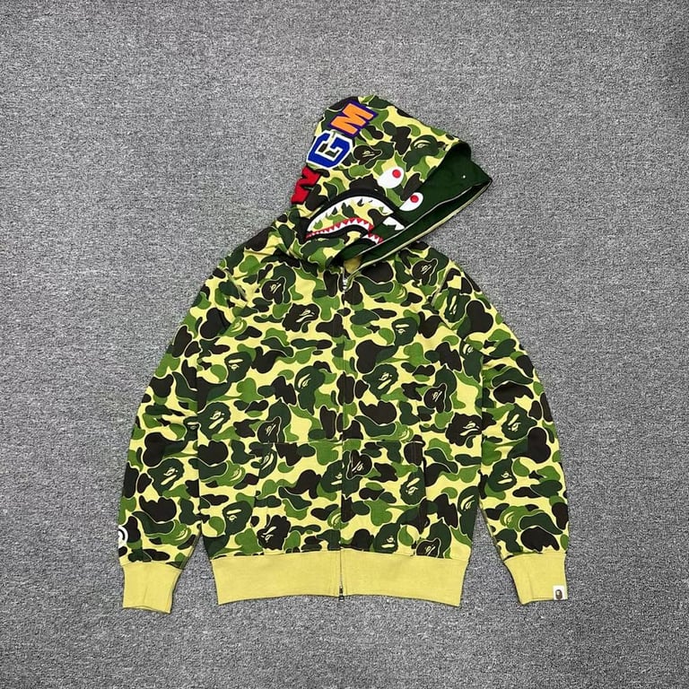 BAPE Double Hood Shark Full Zip Hoodie - 10