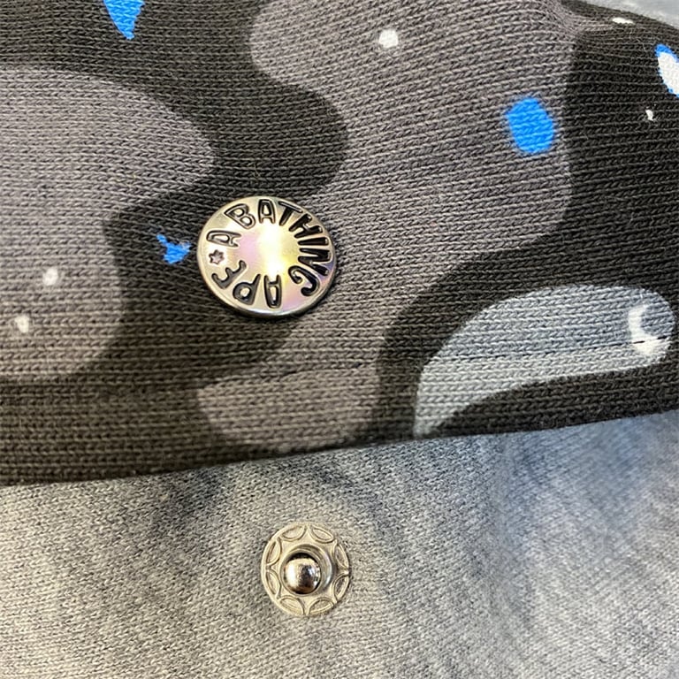 BAPE Double Hood Shark Full Zip Hoodie Starry Night - 11