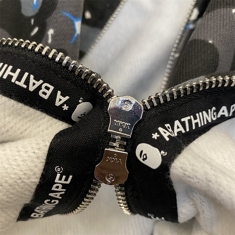 BAPE Double Hood Shark Full Zip Hoodie Starry Night - 12