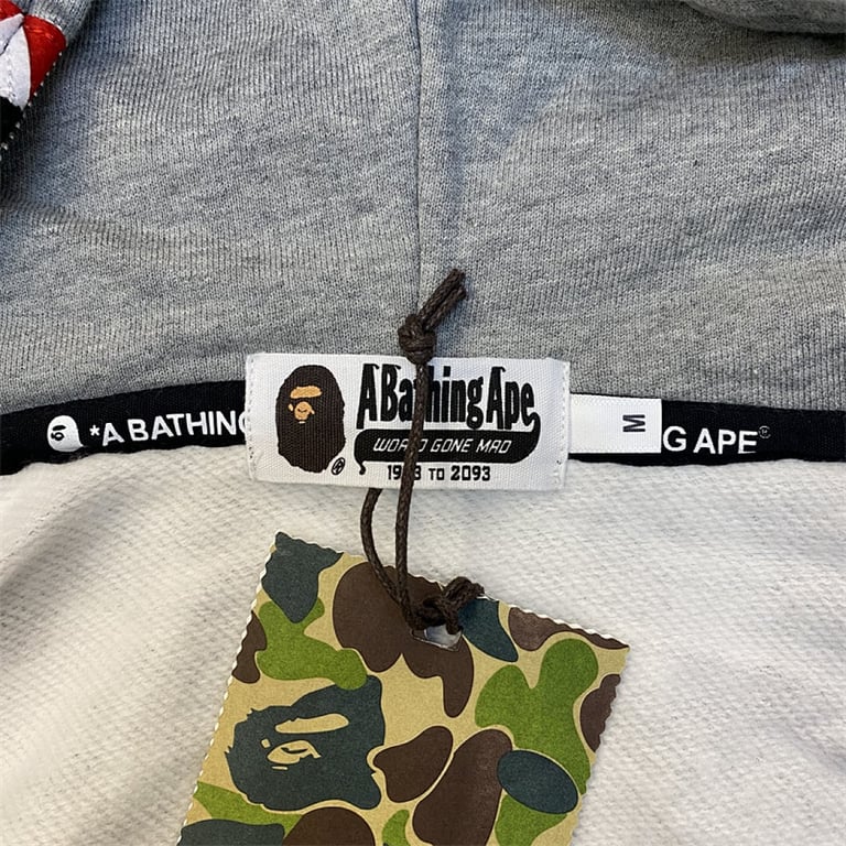 BAPE Double Hood Shark Full Zip Hoodie Starry Night - 10
