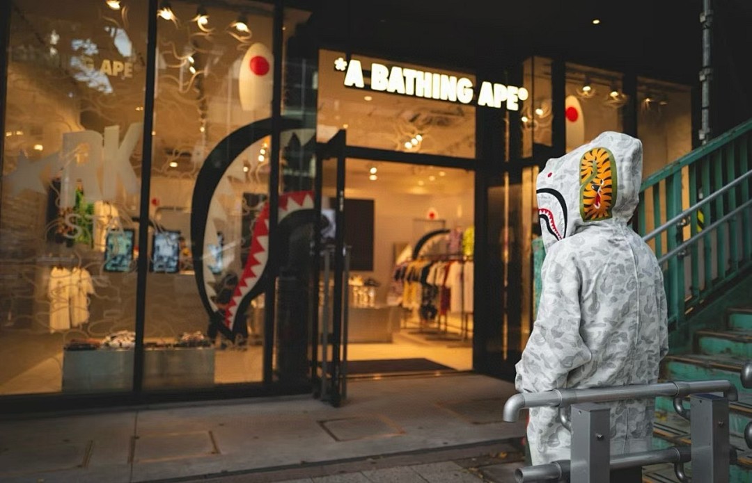 BAPE Shark Full Zip Hoodie White Camo - 12