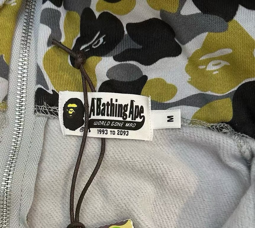 BAPE Double-Sided Shark Full Zip Hoodie Green Camo - 6