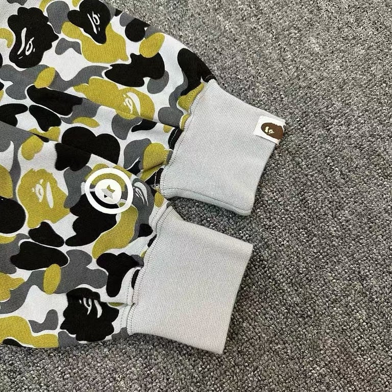 BAPE Double-Sided Shark Full Zip Hoodie Green Camo - 8