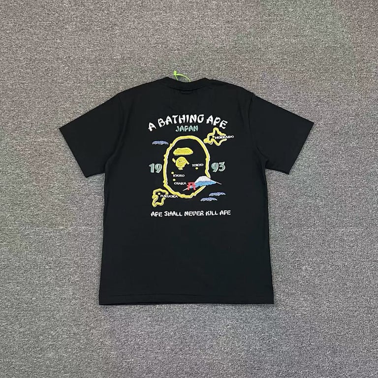 BAPE Japan Map Graphic Tee - 9