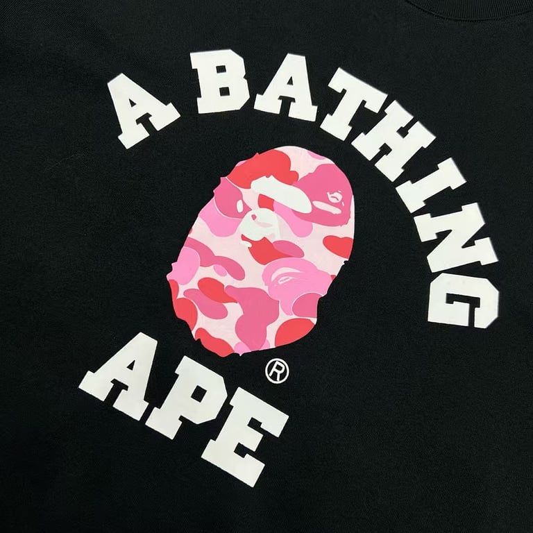 BAPE College Logo Camo Tee - 18