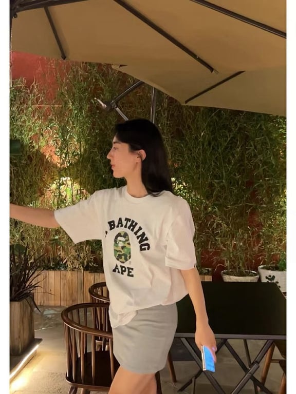 BAPE College Logo Camo Tee - 26