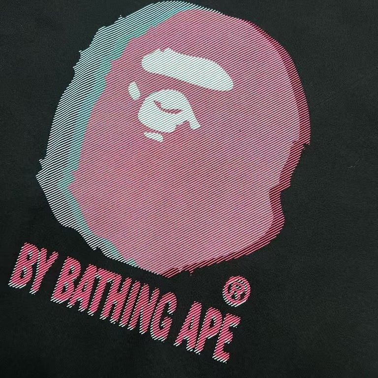 BAPE Linear Ape Head Graphic Tee - 4