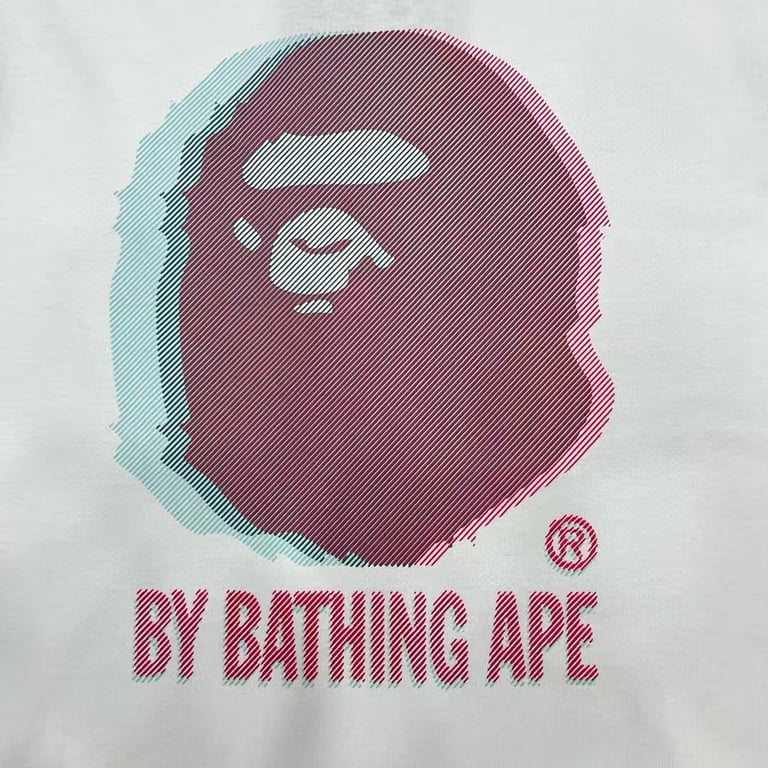 BAPE Linear Ape Head Graphic Tee - 9