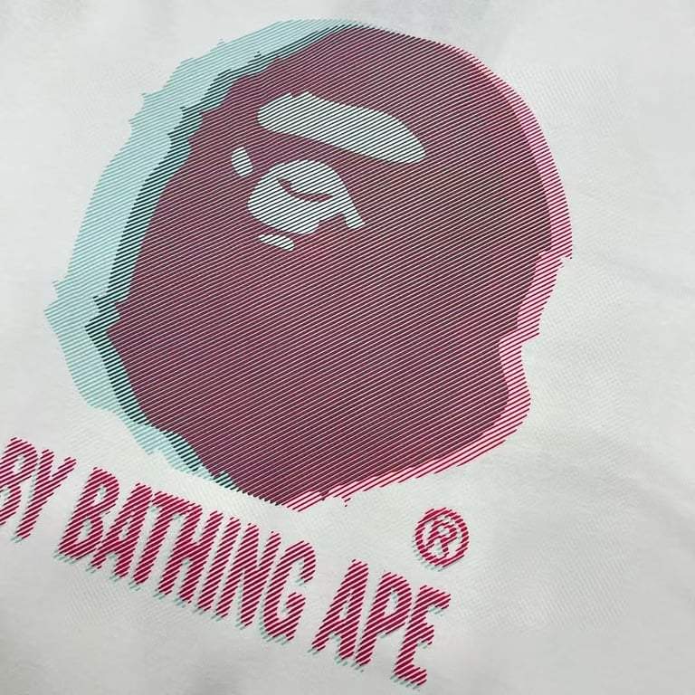 BAPE Linear Ape Head Graphic Tee - 10