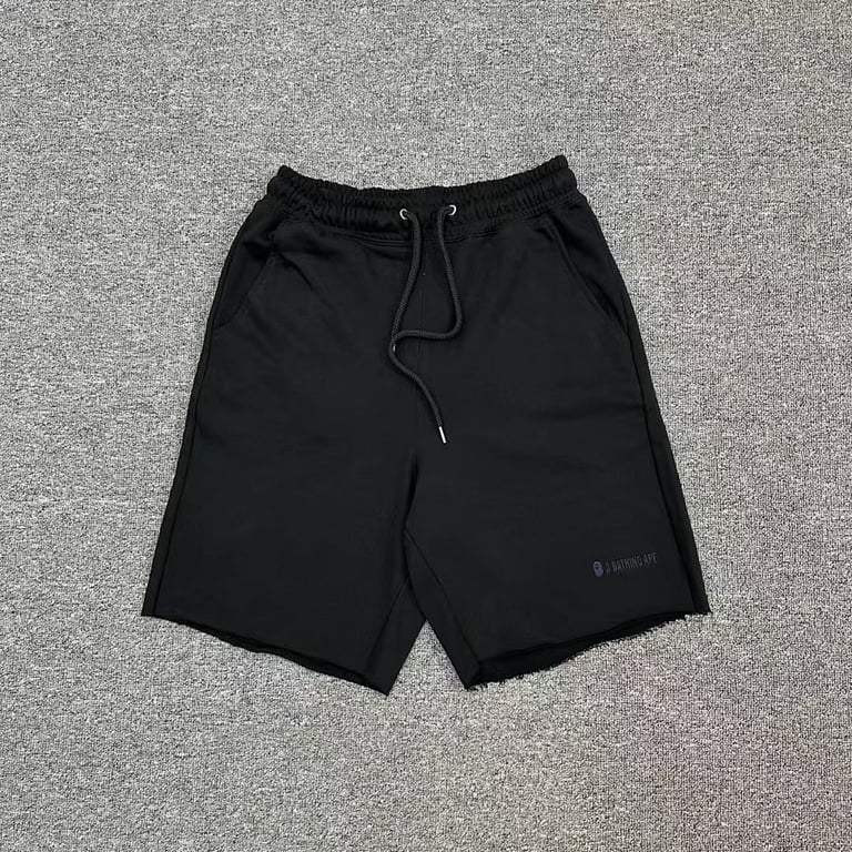 BAPE Logo Raw Hem Sweat Shorts - 2