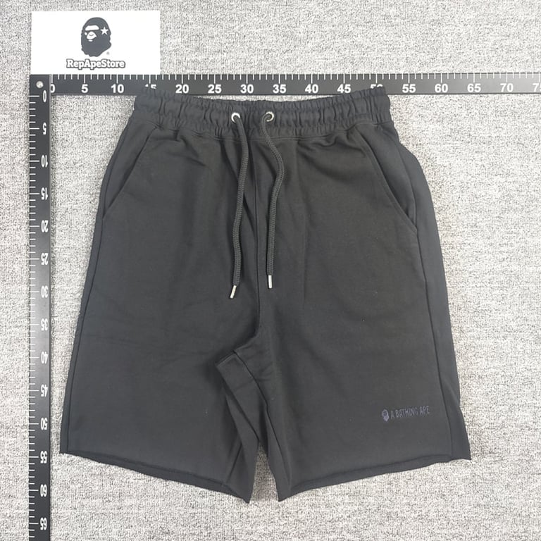 BAPE Logo Raw Hem Sweat Shorts - 20