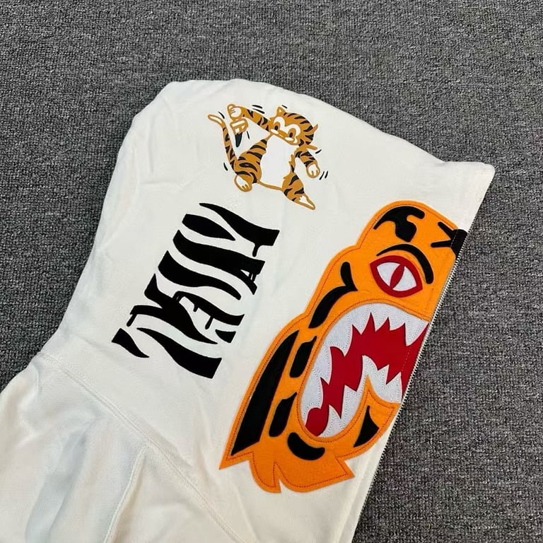 BAPE Shark Tiger Full Zip Hoodie Camo Split - 16