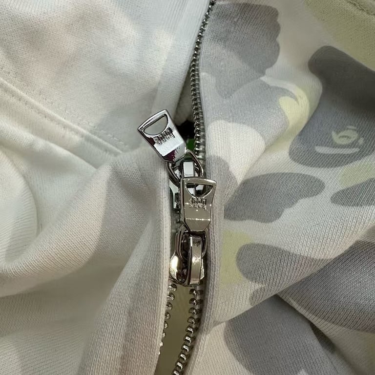 BAPE Shark Tiger Full Zip Hoodie Camo Split - 19