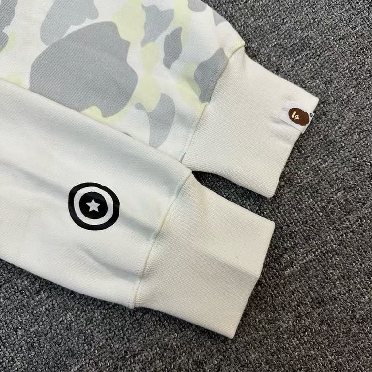 BAPE Shark Tiger Full Zip Hoodie Camo Split - 21