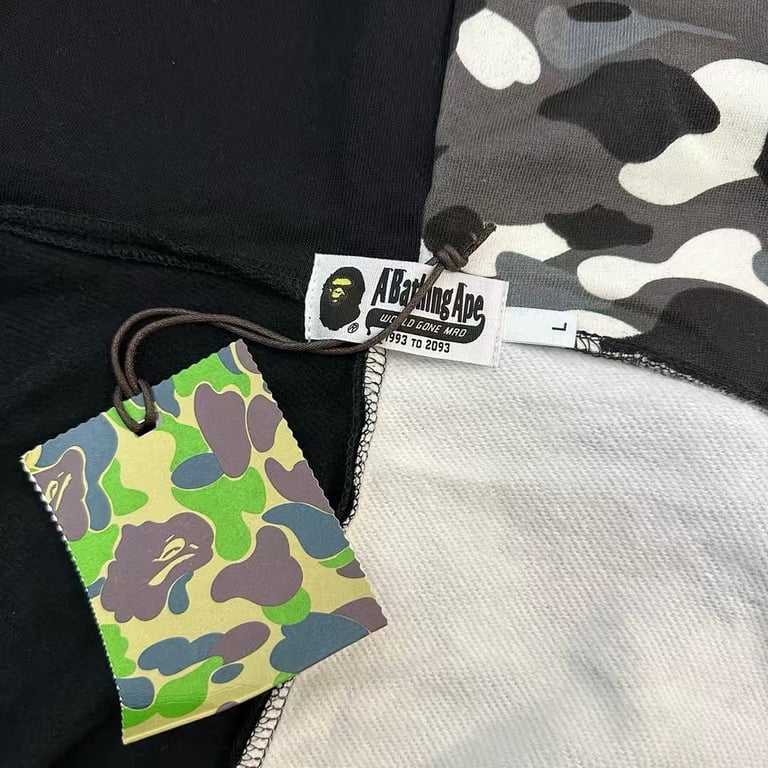 BAPE Shark Tiger Full Zip Hoodie Camo Split - 7