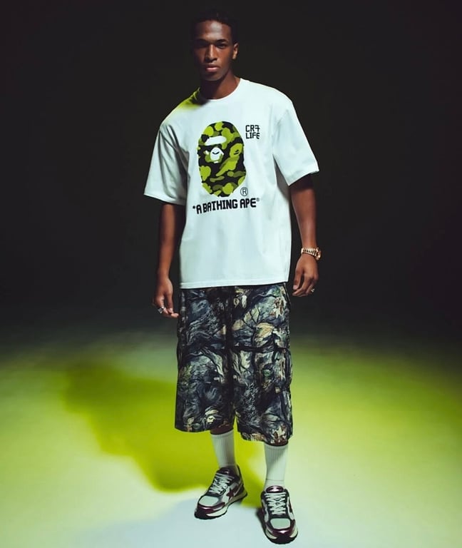 BAPE x CR7 Life Graphic Tee - 16