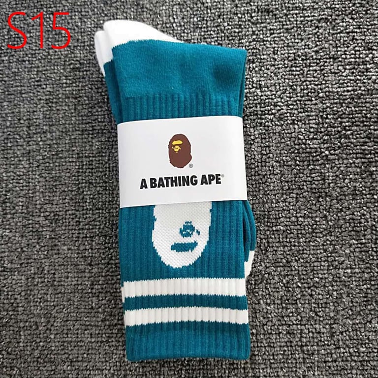 Bape Ape Head Towel Bottom Socks Long Tube - 15