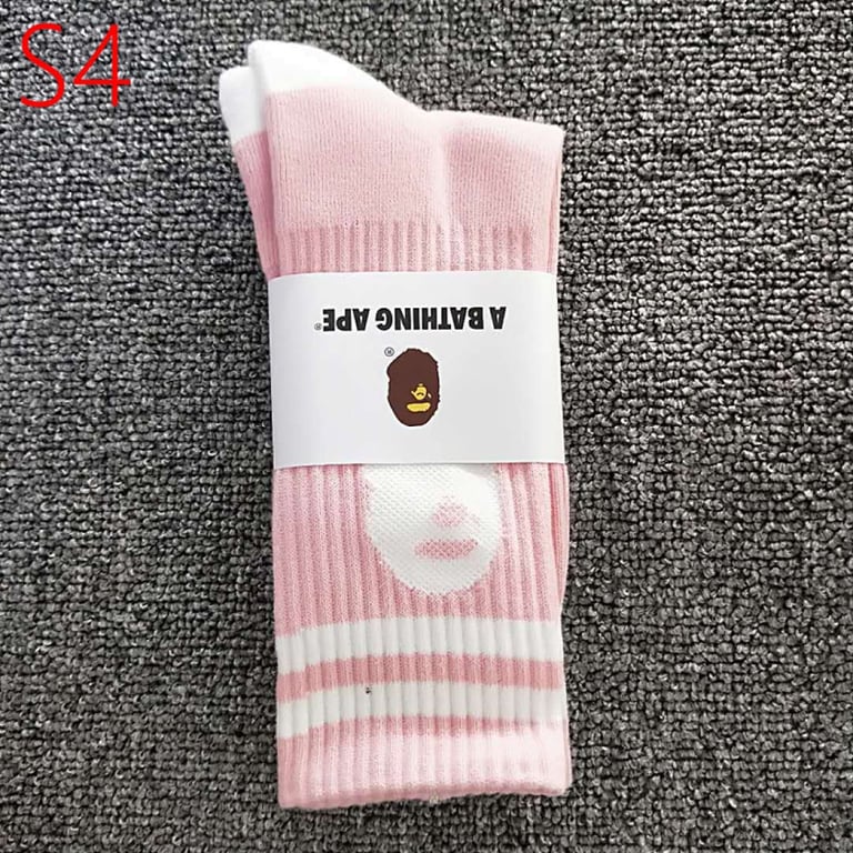Bape Ape Head Towel Bottom Socks Long Tube - 4