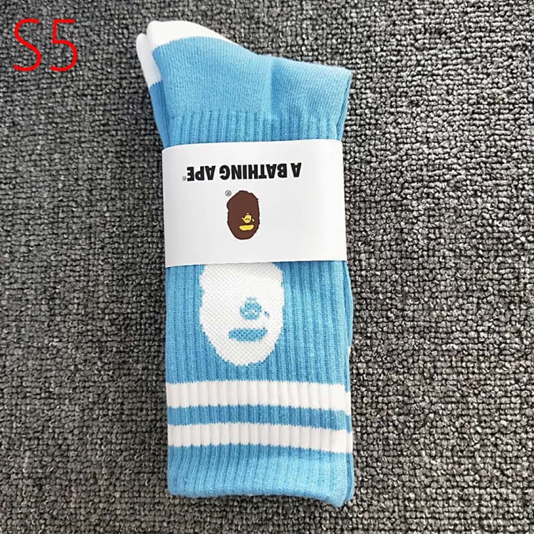Bape Ape Head Towel Bottom Socks Long Tube - 5