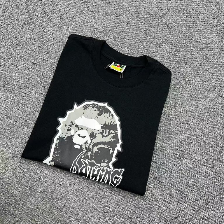 BAPE Graphic Ape Head Tee Black - 3
