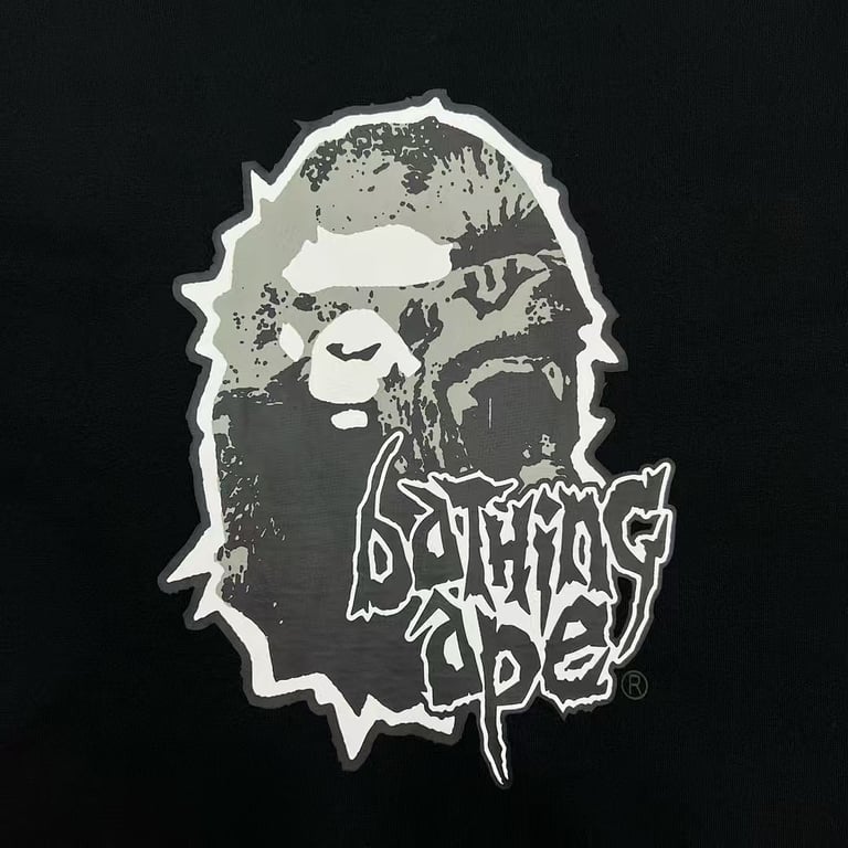 BAPE Graphic Ape Head Tee Black - 4