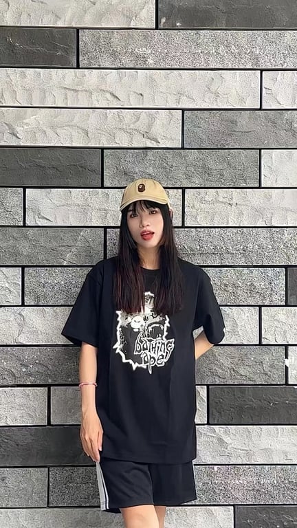 BAPE Graphic Ape Head Tee Black - 8