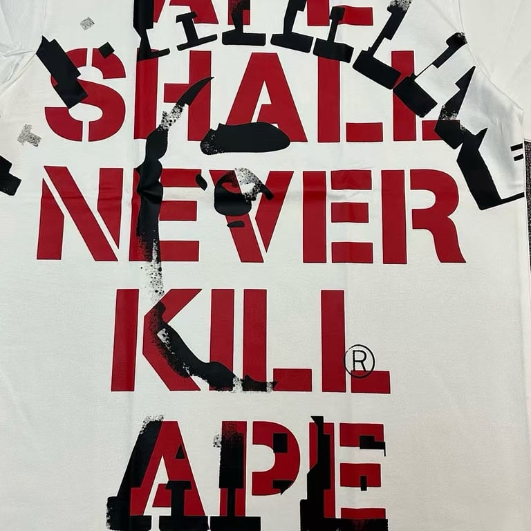 BAPE Ape Shall Never Kill Ape Graphic Tee - 5