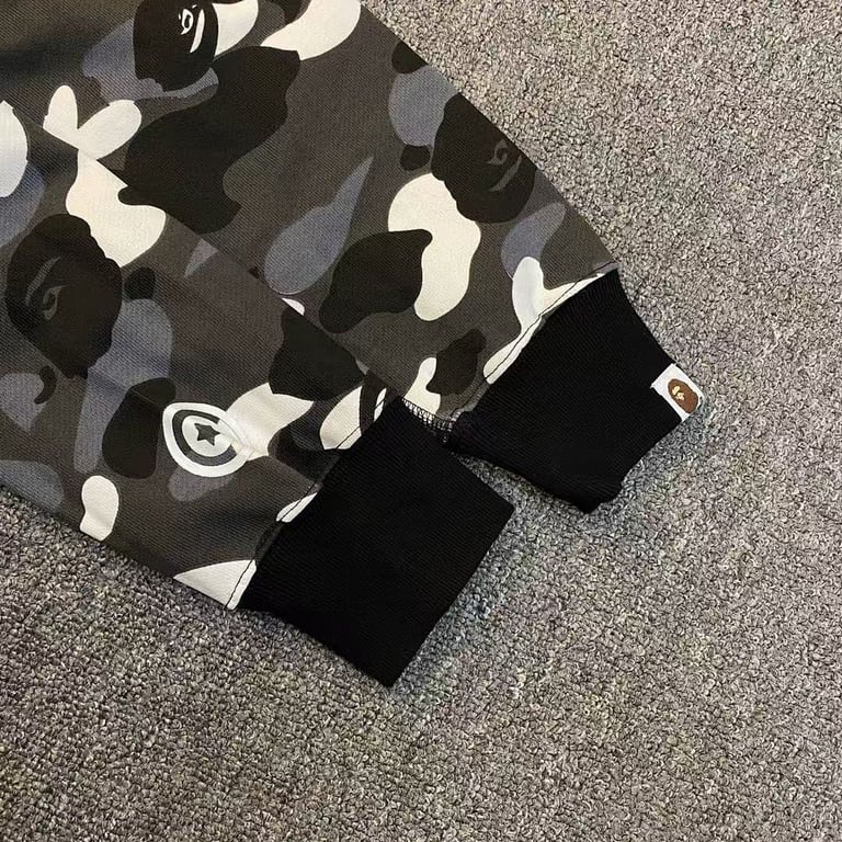 BAPE Double Shark Full Zip Hoodie Camo - 18