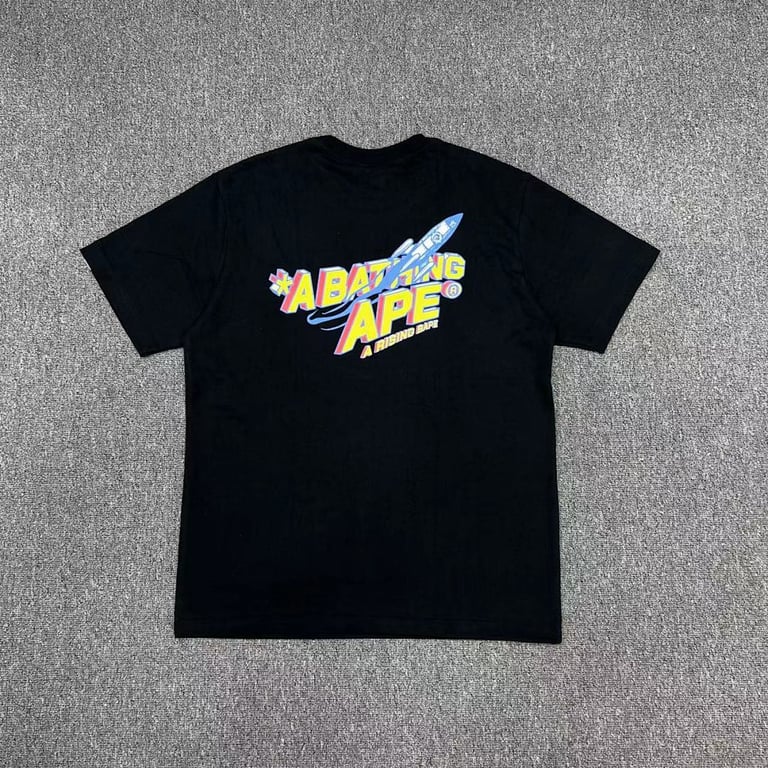 BAPE A Rising Ape Rocket Graphic Tee - 13