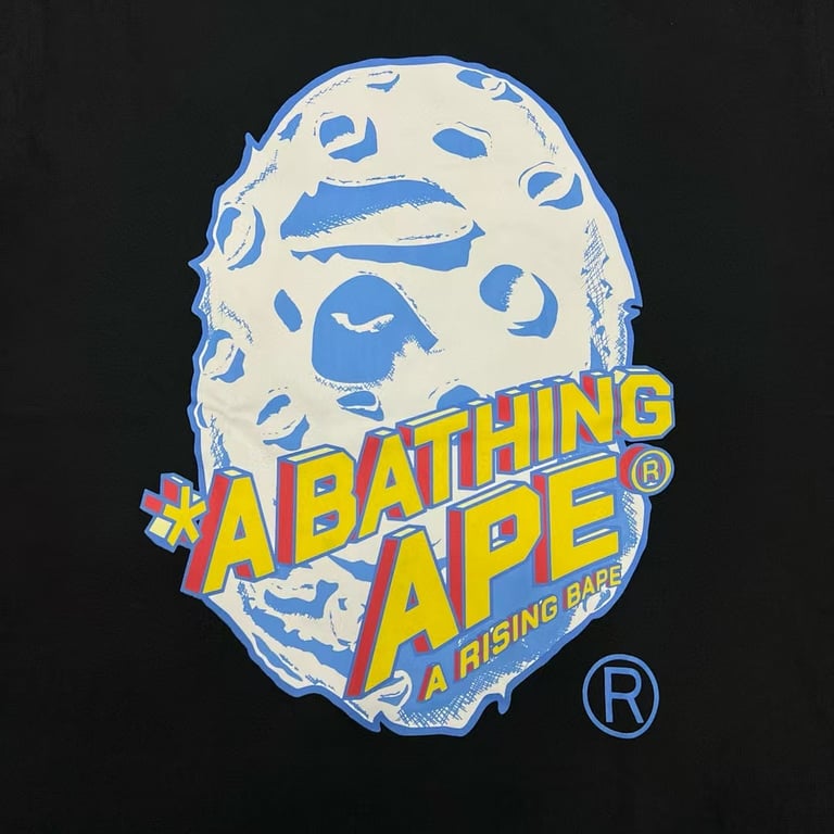 BAPE A Rising Ape Rocket Graphic Tee - 14