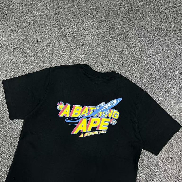 BAPE A Rising Ape Rocket Graphic Tee - 15