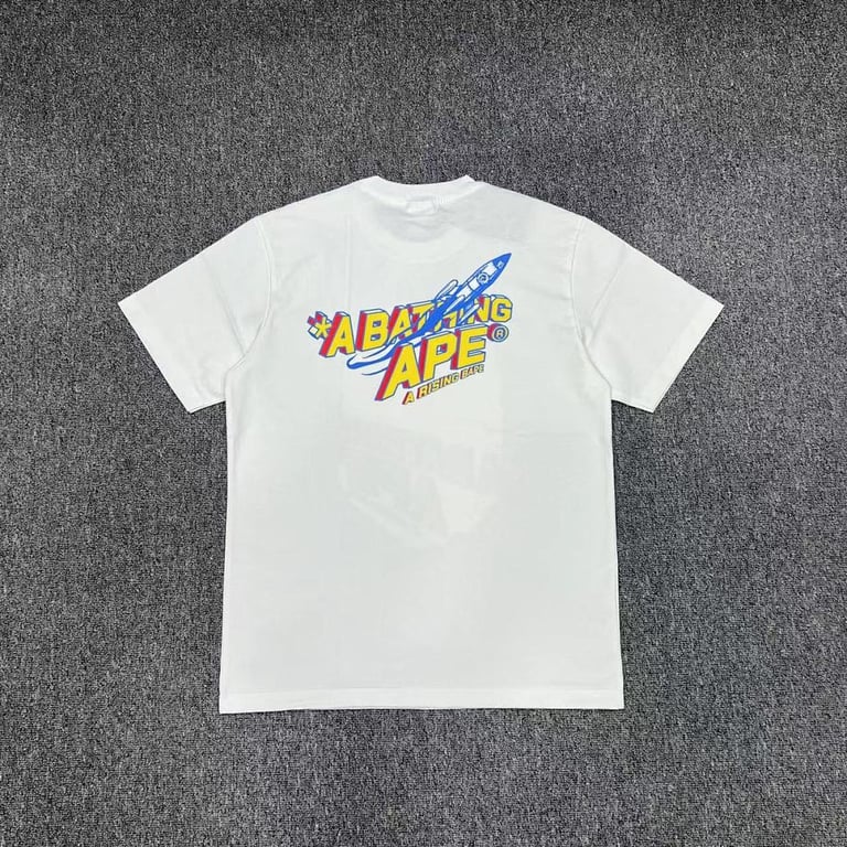 BAPE A Rising Ape Rocket Graphic Tee - 3