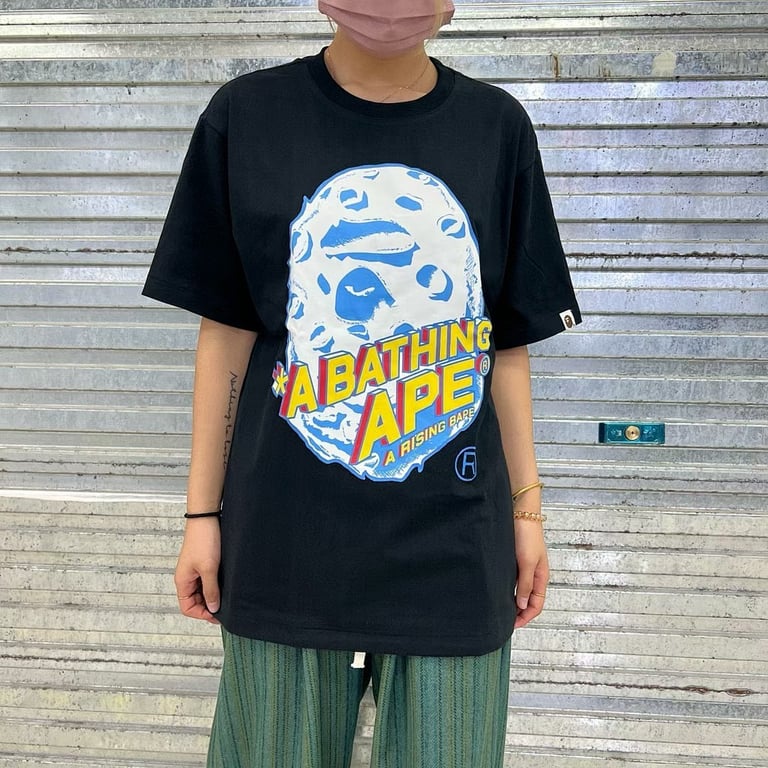 BAPE A Rising Ape Rocket Graphic Tee - 22