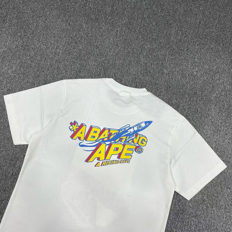 BAPE A Rising Ape Rocket Graphic Tee - 5