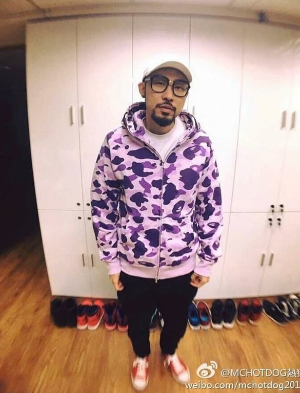 BAPE Color Camo Shark Full Zip Hoodie Purple - 10