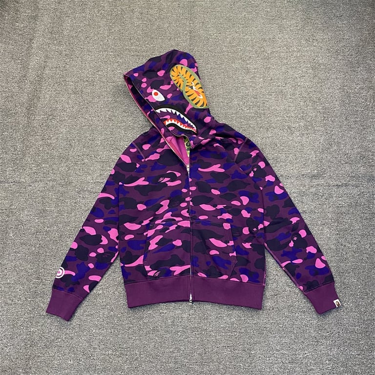 BAPE Shark Full Zip Camo Hoodie - 15