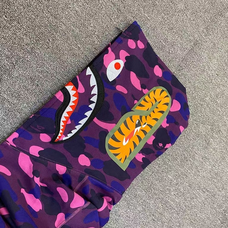 BAPE Shark Full Zip Camo Hoodie - 16