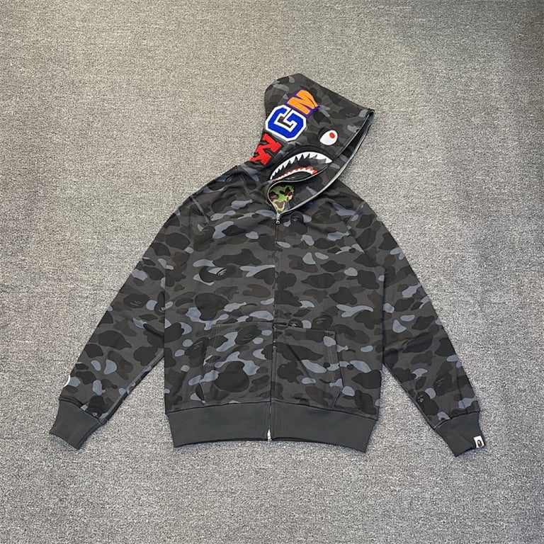 BAPE Shark Full Zip Camo Hoodie - 3