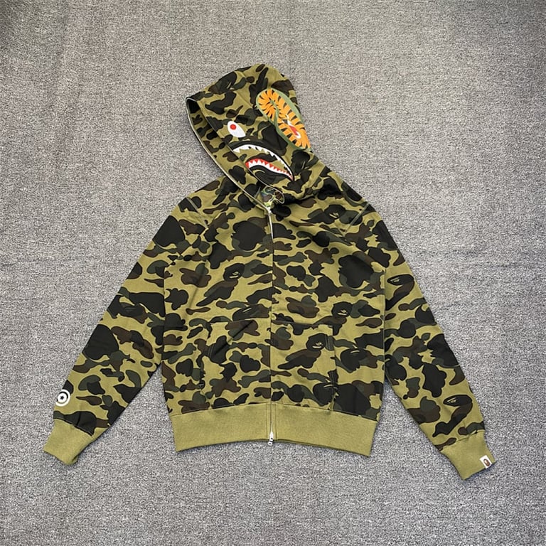 BAPE Shark Full Zip Camo Hoodie - 24