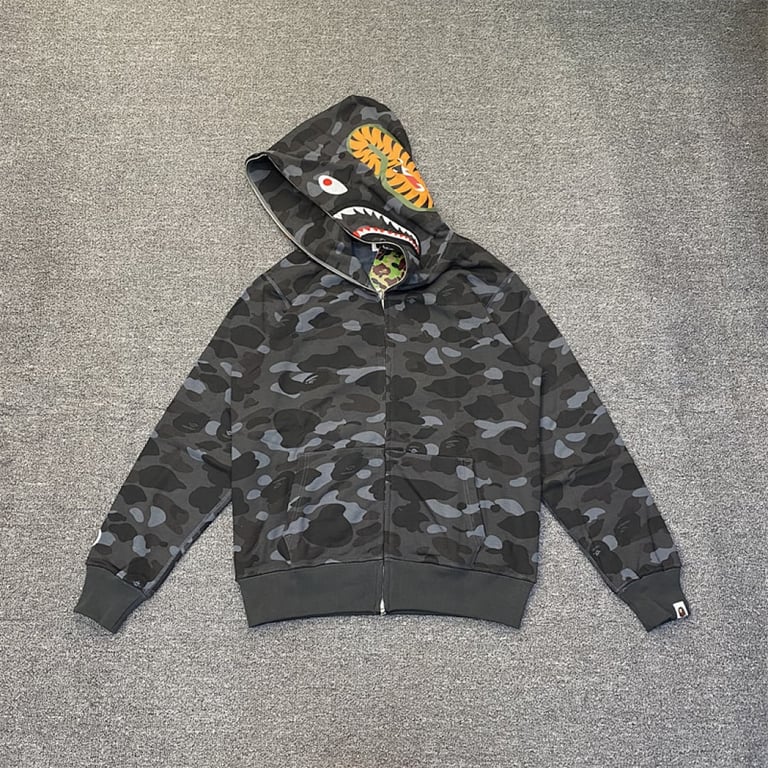 BAPE Shark Full Zip Camo Hoodie - 4