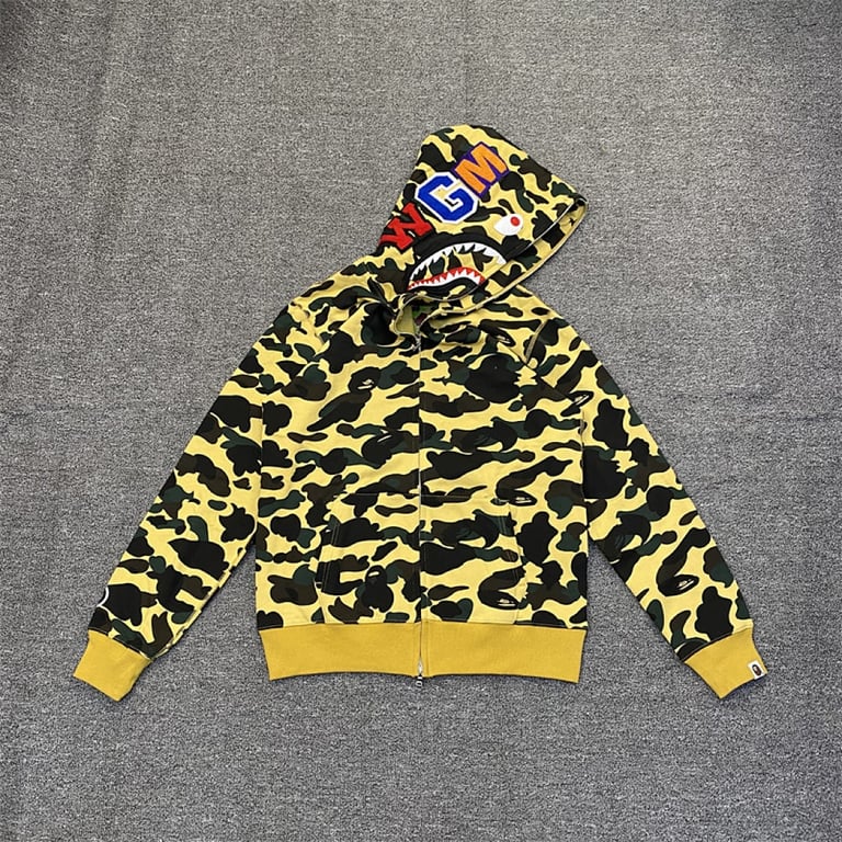 BAPE Shark Full Zip Camo Hoodie - 33