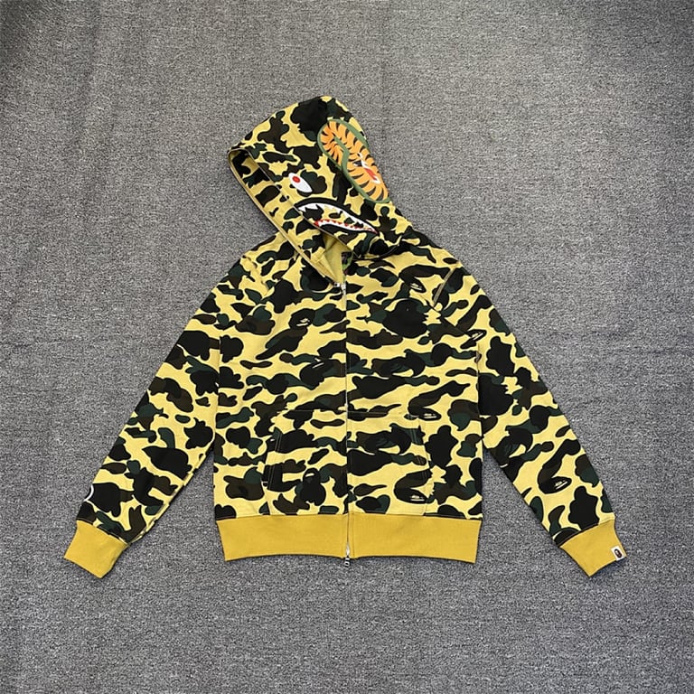 BAPE Shark Full Zip Camo Hoodie - 34