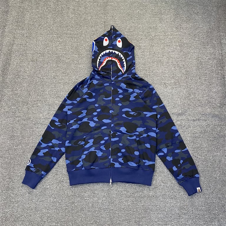 BAPE Shark Full Zip Camo Hoodie - 40